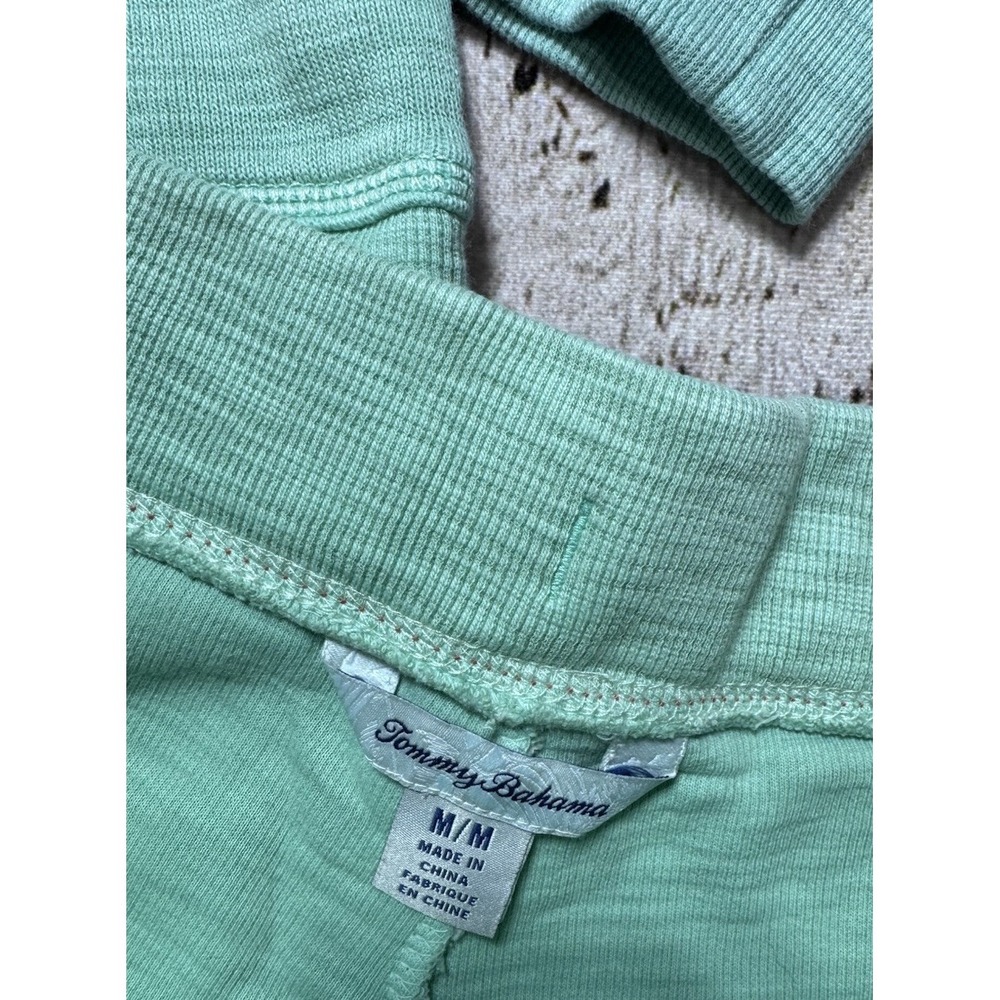 Tommy Bahama Green Heathered Lounge Set Crewneck Short Set Pima Women's M/L - Picture 2 of 9